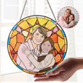 thumbnail image 3 of Portrait Glass Suncatcher - Stained Glass Art from Photo & Multiple Background Options - Memorial Keepsake, Gift for Mom, Grandma, or Loved Ones, 3 of 6