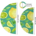 thumbnail image 3 of FMSHPON Lemon Xmas Christmas Tree Skirt Stand Mat for Holiday Party Decoration Indoor Outdoor 36 inches, 3 of 6