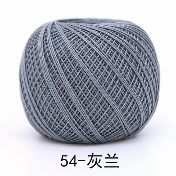 Nvzi Thin Yarn,8#Lace thread, 50g 1 roll, Long-Staple Cotton Yarn for Handcrafts, Knitting Small Items, Soft & Anti-Pilling, Fade-Resistant,Ideal for DIY Projects,dark grey