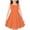Orange, variant on Utoimkio Girls Sundresses Summer Casual Sleeveless Dresses Crew Neck Midi Dresses for Girls 4-14 Years
