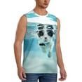thumbnail image 2 of Kdxio Lunettes de Chat Nageur Débardeur Homme Musculation Gym Chemises Décontractées Sans Manches-TG, 2 of 7