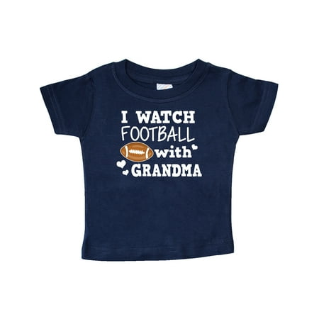 

Inktastic I Watch Football with My Grandma Gift Baby Boy T-Shirt