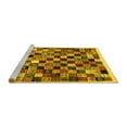 thumbnail image 2 of Ahgly Company Machine Washable Indoor Rectangle Abstract Yellow Contemporary Area Rugs, 2' x 3', 2 of 4