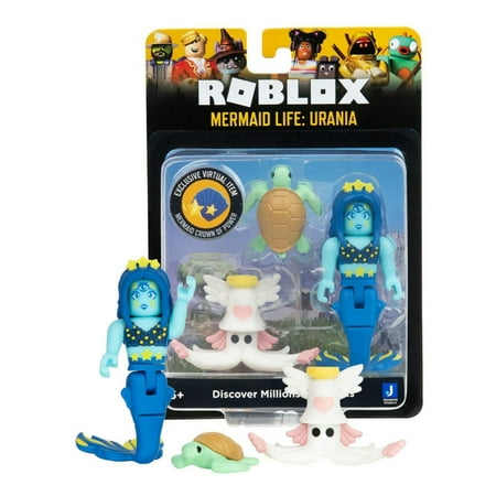 ROBLOX Action Figure Mermaid Life: URANIA + 2 Accesories + Virtual Item Code