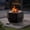 Black, variant on Sunjoy 28 In Smokeless Fire Pit with Removable Ash Pan, Outdoor Portable Wood Burning Fireplace with PVC Cover and Fire Poker ,Ideal for Camping, Bonfire, and Backyard, Black