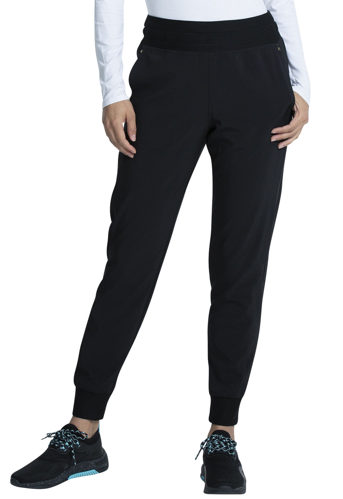 Cherokee - Cherokee Katie Duke Scrubs Pant for Women Mid Rise Jogger CKK071, M, Black - Walmart