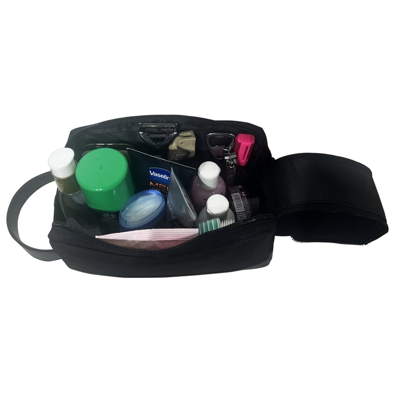 Walmart Men's Two Tone Double Zipper Sporty Dopp Kit with Faux