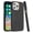 Black, variant on Hybrid Case Compatible with Apple iPhone 14 Pro Max (6.7") Slim Classic Hybrid Rubber Gummy Gel Slick Hard PC Silicone TPU Chromed Button Cover [ Purple ]