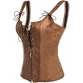 thumbnail image 2 of Femmes PVC Renaissance Lacets vers le Haut Bondé Bustier Jarretelles, 2 of 5