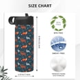 thumbnail image 4 of Sikiie Autumn Forest Animals Cute Print 18OZ Insulated Straw Cup, Portable Leak-proof Sports Water Bottle, Stainless Steel Water Cup Suitable for Home and Outdoor, 4 of 8