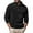 Black, variant on TAGOLD Men Fall Winter Sweater Tops,Men's Fashion Casual Solid Color Zipper Long Sleeve Stand Up Collar Blouse