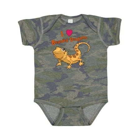 

Inktastic I Love Bearded Dragons Gift Baby Boy or Baby Girl Bodysuit