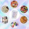thumbnail image 6 of 50Pcs 4.7 x 7.8 Foil Ziplock Bags Small Holographic Bag Bulk Resealable Smell Proof Plastic Iridescent Sample Packing Pouches for DIY Making, 6 of 6