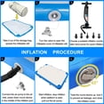 thumbnail image 4 of Muelle flotante inflable GZKYYLEGS de 8 pies x 6 pies con bomba de aire y bolsa, 4 of 7