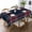 Color-3-1, variant on Stuart Black Tartan Rectangular Tablecloth 55"x70" with Lace Edge, Washable Durable Table Cover for Dining, Indoor Outdoor Home Restaurant Decor