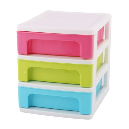 Household Bathroom Plastic 3 Layers Cosmetics Hairband Hairpin Storage Box Case