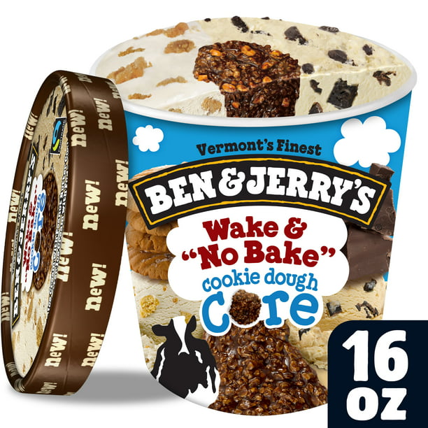 Ben Jerry S Ice Cream Wake No Bake Cookie Dough Core 16oz Walmart Com Walmart Com