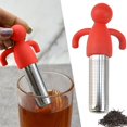 thumbnail image 1 of Half Body Doll Tea Infuser Human Shaped Tea Strainer Tea Bag 304 Stainless Silicone Tea Strainer, 1 of 4