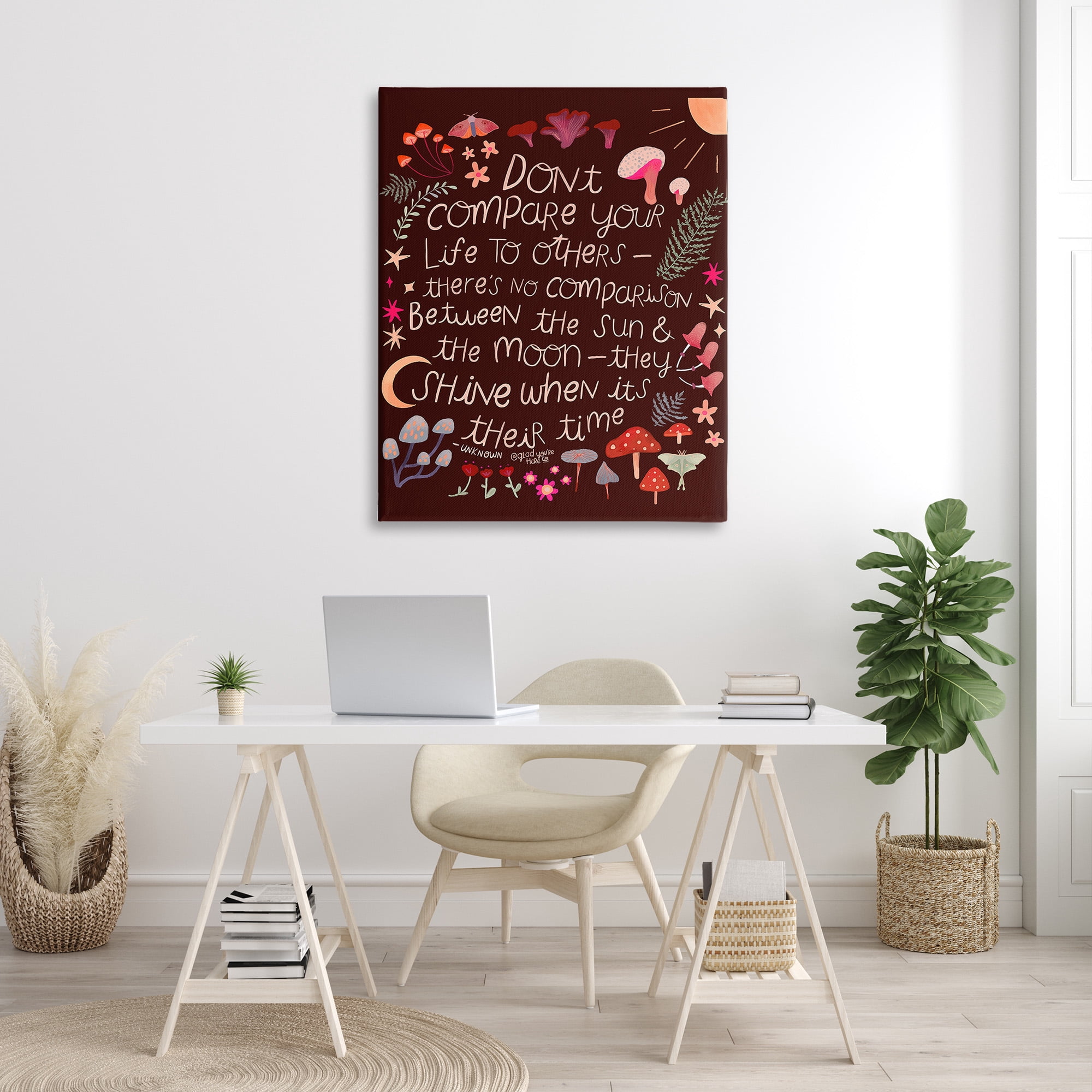 Stupell Industries Inspirational Nature Quote Inspirational Painting Gallery Wrapped Canvas Art Print Wall Art, 36 x 48