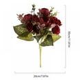 thumbnail image 2 of Simulated Peony Flower Artificial Peony Flowers Valentine's Day Birthday Wedding Arrangement Peony Bouquet Home Office Vase Filler Silk Flower, 2 of 8