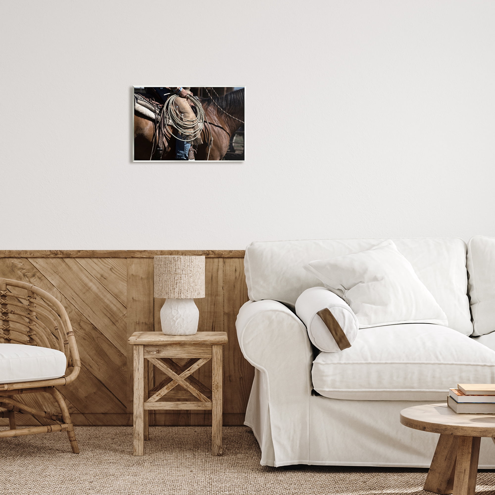 Stupell Industries Southwestern Cowboy & Lasso Beauty & Fashion Photography Unframed Art Print Wall Art, 15 x 10