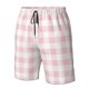 thumbnail image 4 of Fotbe Pink Checkboard Trajes de Baño Estampados para Hombre, Shorts de Verano de Secado Rápido, Ropa de Playa, Bañadores-Small, 4 of 6