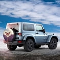 thumbnail image 3 of Daiia Butterfly Over Lavender Tire Covers , Travel Trailer Camper Truck SUV Motorhome Waterproof Wheel Cover, Sun Rain Snow Protector-17 inch, 3 of 8