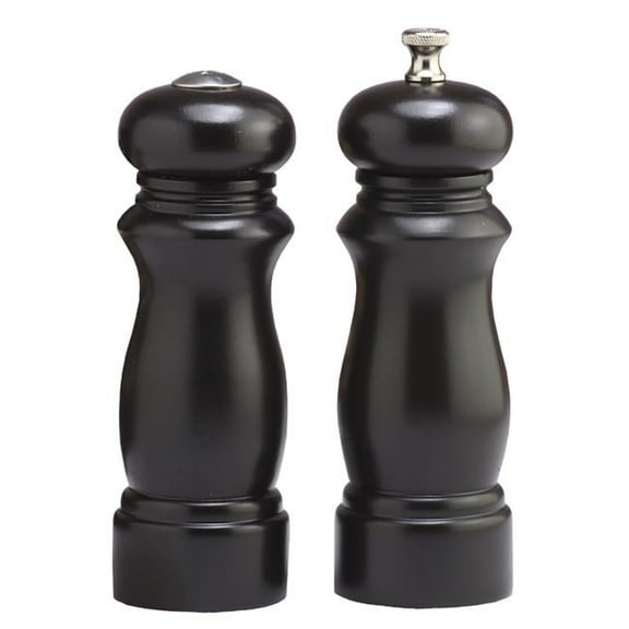 6 Inch - 15cm SalemEbony Pepper Mill Salt Shaker Set