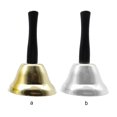 thumbnail image 3 of Yuarrent Jingle Bells Party Celebration Supply Sonido resonante School Hand-bell Utensilios de cocina Herramientas Anillo de servicio Cocina Restaurante Cocina y Comedor Níquel Blanco/50mm Yuarrent HA061039-02, 3 of 6
