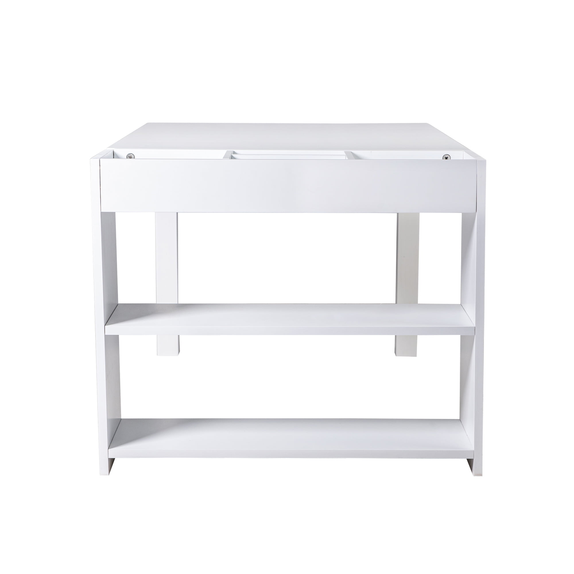 Kepooman Activity Table for Children, Drawing Table with Stool and Bookshelf for Home, Table and Chair Set for Kids, White Kepooman Activity Table for Children, Drawing Table with Stool and Bookshelf for Home, Table and Chair Set for Kids, White