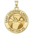 thumbnail image 2 of Picturesongold.Com Saint Catherine Laboure Religious Medal Female Adult-1 in Quarter 14K White Gold, 2 of 4