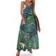 thumbnail image 1 of Vestido de hojas verdes con piñas de Navidad, vestido largo sexy con tirantes, estilo callejero, vestidos largos informales, vestidos de primavera con cuello en V y gran tamaño, 1 of 7