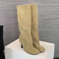 thumbnail image 4 of Botas Tacón para Mujer Hasta La Rodilla Todas Combinadas Viajes Al Aire Libre, 4 of 8
