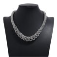 thumbnail image 5 of 1 Pce Chaîne en Acier Inoxydable Collier Pendentif Clavicule Collier Court Bijoux Punk, 5 of 5