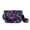Bat Purple Tie Dye, variant on Tiger Watercolor Print Crossbody Bag Women's PU Leather Purses Crossbody Handbags Purses Small Shoulder Handbags with Adjustable Strap