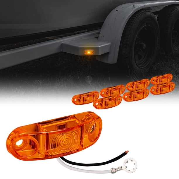 Kit de Luces Marcadoras para Remolque TRUE MODS 8 piezas LED Ámbar de 2.5"