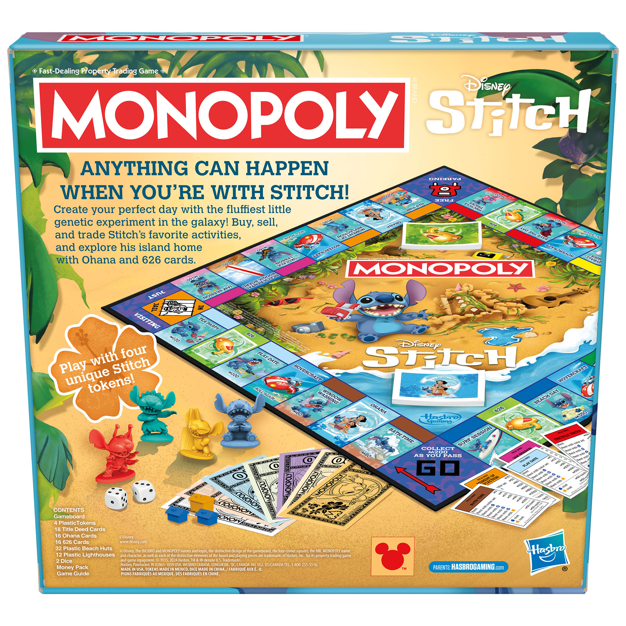 Monopoly Disney Stitch Edition Board Game for Ages 8+ photo 3