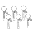 thumbnail image 6 of LOLIPPYY 6Pcs Stainless Metal House Shaped Keychains Plated Silver for First Home Keepsake and Bag Decoration, 6 of 8
