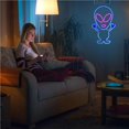 thumbnail image 3 of Cateissary Neon Light Alien Shape Durable Power Lamp Game Cord Saving Hanging Bar Lighting Transparent Accessory Gift Energy Kits de decoración para fiestas No.2, 3 of 6