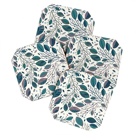 Society6 Rosebudstudio Always Happy Set of 4 Coasters