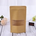thumbnail image 4 of Bolsa Kraft, 50 piezas, bolsas con cierre hermético para almacenamiento de alimentos, bolsas con cierre hermético, bolsas con cierre hermético de alta capacidad, 4 of 7