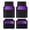 Purple Black, variant on Car Grand Heavy Duty Rubber Waterproof Car Floor Mats All Weather Durable Full Set Anti-slip Automotive Floor Mats Trim-to-fit For Car SUV Truck Red Black
