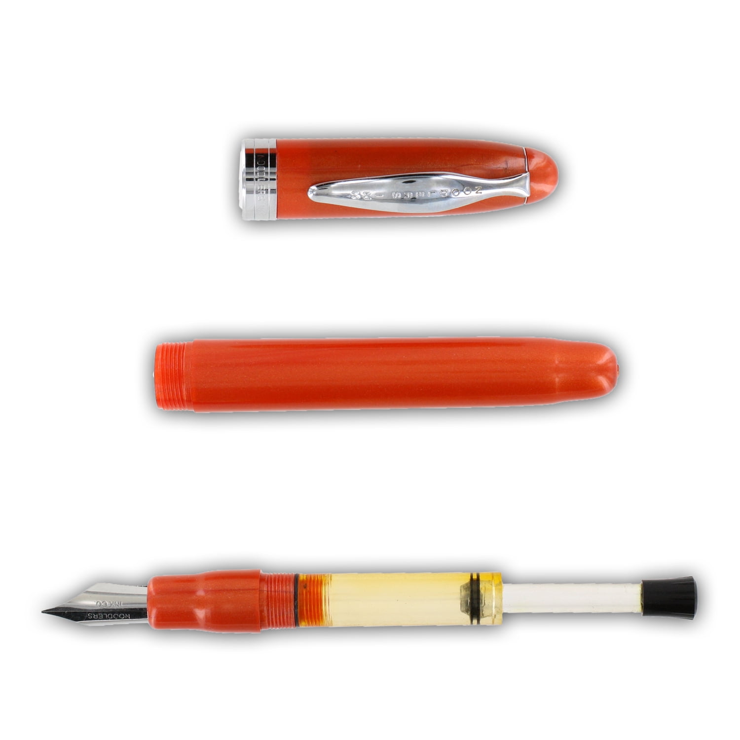Noodler's Ink Ahab Piston Fountain Pen - Orange Pearl