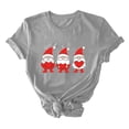 thumbnail image 6 of VKOYWKM Heart Print T Shirts Women Valentine's T-Shirts Holiday Tops Short Sleeve Casual Spring Clothes Loose Fit Crew Neck Valentine Tees, 6 of 6