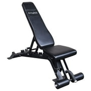 Body Solid Adjustable Abdominal Home Gym Workout Bench Core Training, Black