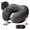 Black, variant on Neck Pillow for Traveling, Upgraded 100% Pure Memory Foam Travel Neck Pillow for Airplane Flight Sleep