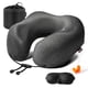 thumbnail image 1 of Almohada de viaje MLVOC de espuma viscoelástica 100% pura con accesorios, 1 of 5