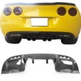 thumbnail image 2 of Ikon Motorsports Compatible with 05-13 Chevy Corvette C6 Z06 ZR1 Rear Bumper Lip Diffuser Carbon Fiber CF, 2 of 3