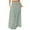 Mint Green, variant on WTOBBY Women's Flowy Bohemian Floral Maxi Skirt Casual Summer Beach Long Skirt Elastic Waist Lightweight Tiered Pleated Skirt with Side Slit and Drawstring Closure,Black L