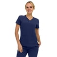 thumbnail image 4 of Saint Scrubs Women’s 9-Pocket Medical Scrub Set – V-Neck Stretch Top & 7-Pocket Jogger Pants, Lightweight, Easy Care Uniforms for Nurses & Healthcare, Navy, Medium, 4 of 4